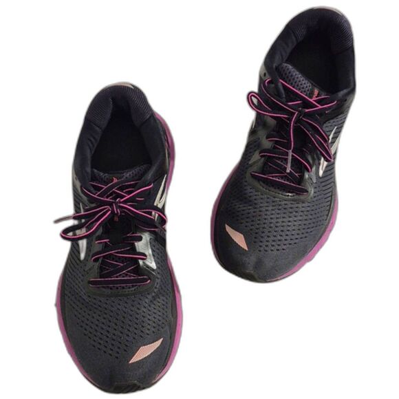 Brooks Adrenaline GTS 20 Running Shoes 9.5 Black Purple Athleisure Comfort - Picture 1 of 12